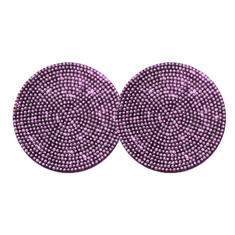 Shining Diamond Car Coaster Water Cup Slot Non-Slip Mat