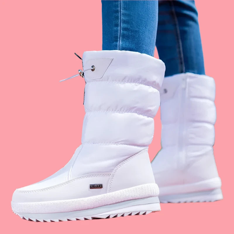 Thick Plush Waterproof Non-slip Snow Boots for Women