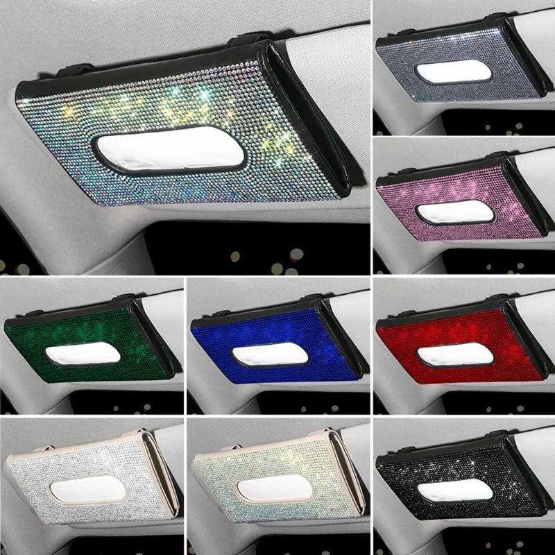 Bling Car Sun Visor Tissue Box Holder