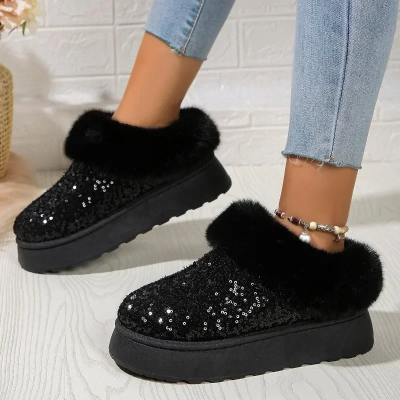 Bling fur Slippers