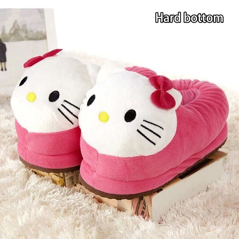 Sanrio Hello Kitty Big Head Plush Slippers