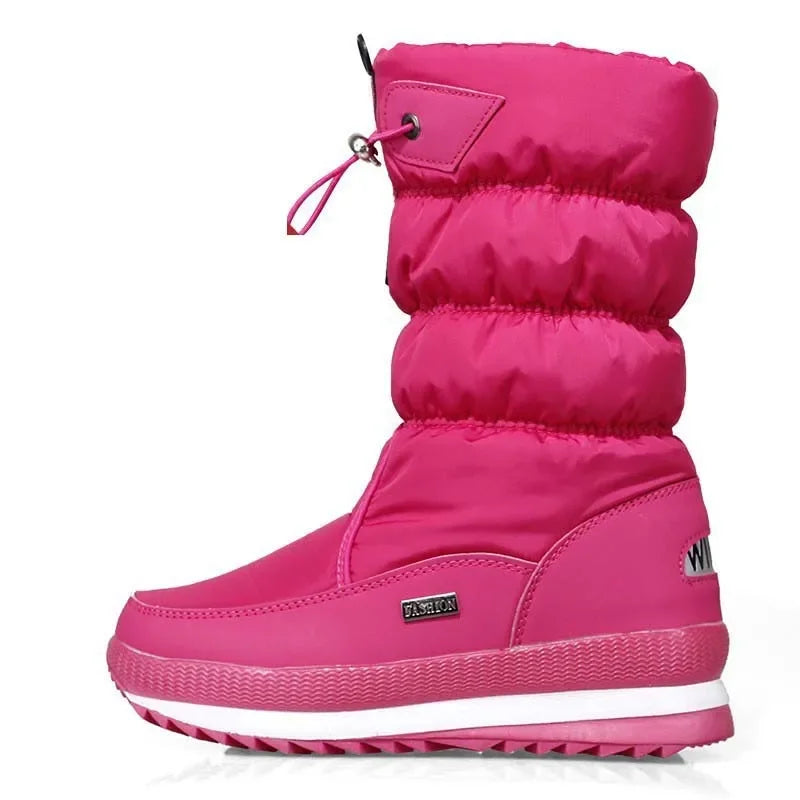 Thick Plush Waterproof Non-slip Snow Boots for Women