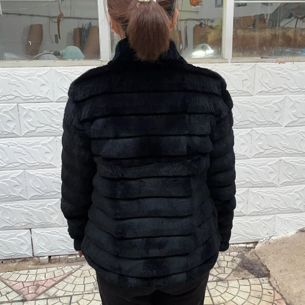 Fancy Rabbil Fur Coat