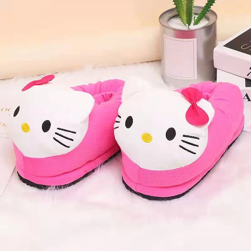 Sanrio Hello Kitty Big Head Plush Slippers