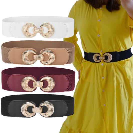 Half Moon Plus Size Wide Elastic Belt