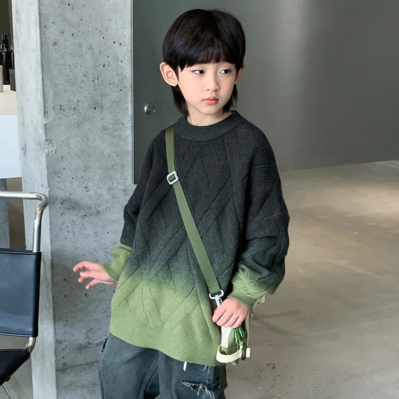 Boy Pullover Ombre Sweater