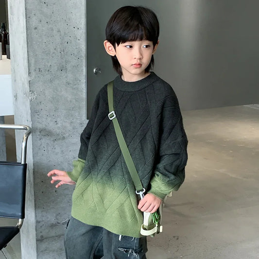 Boy Pullover Ombre Sweater