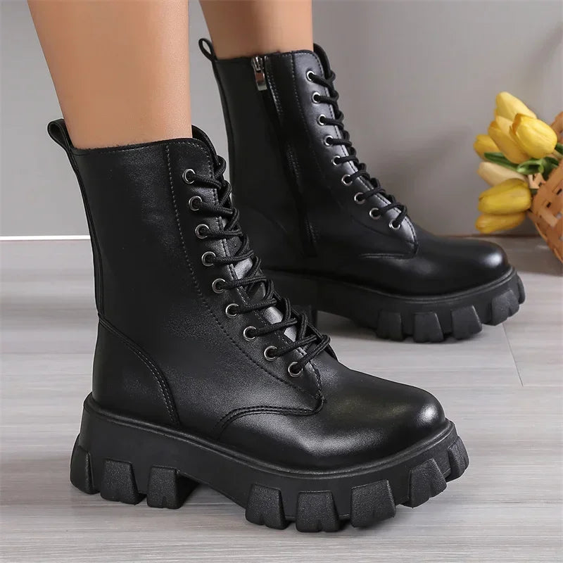 Winter Thick Sole Ankle Boots