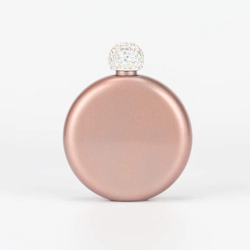 Cute Rhinestone Liquor Flask for Women