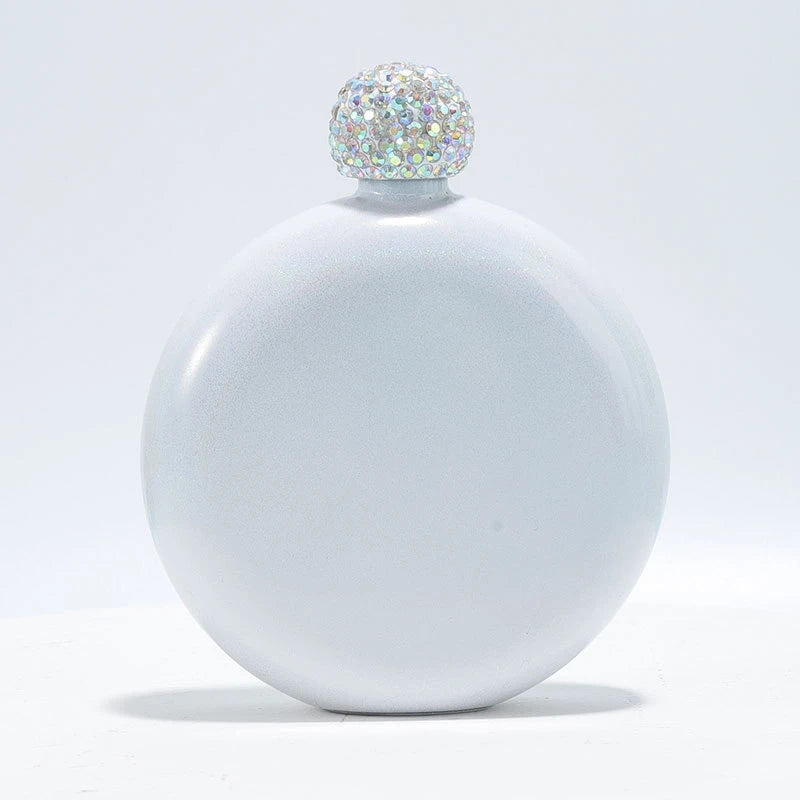 Cute Rhinestone Liquor Flask for Women