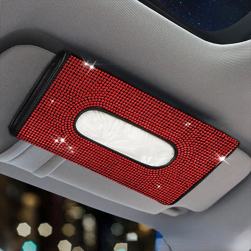 Bling Car Sun Visor Tissue Box Holder