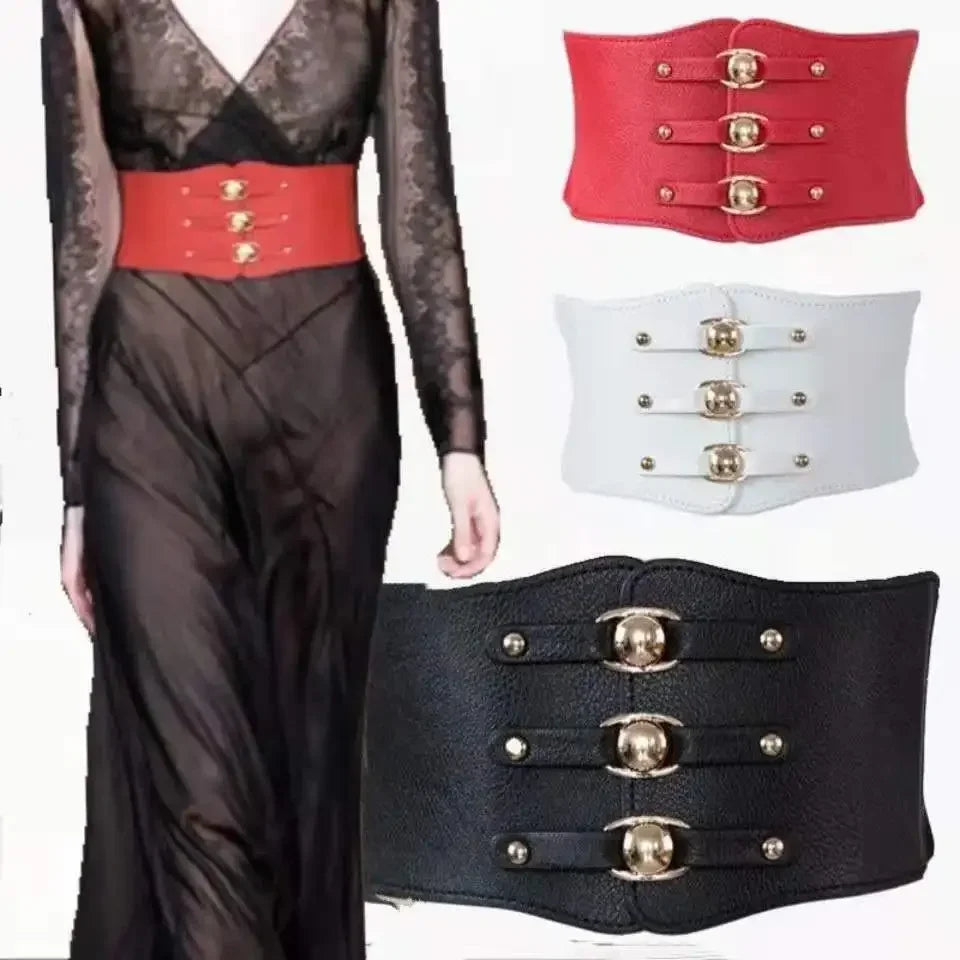 3 Strap Elastic Wide Corset Belts