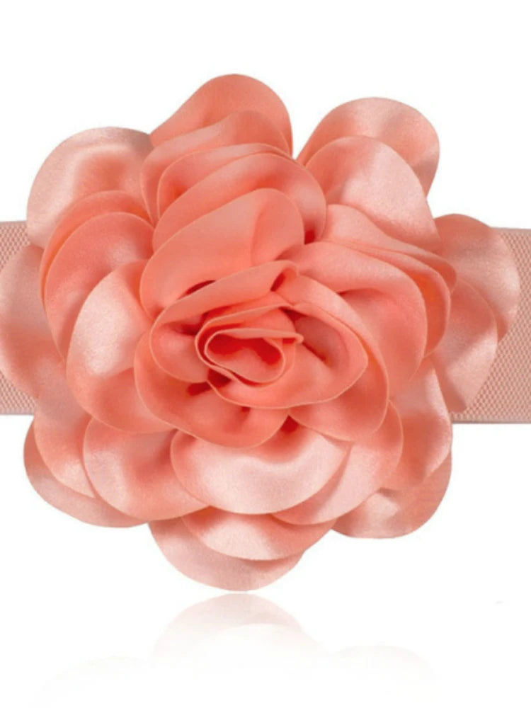 Big Flower Elastic Belt