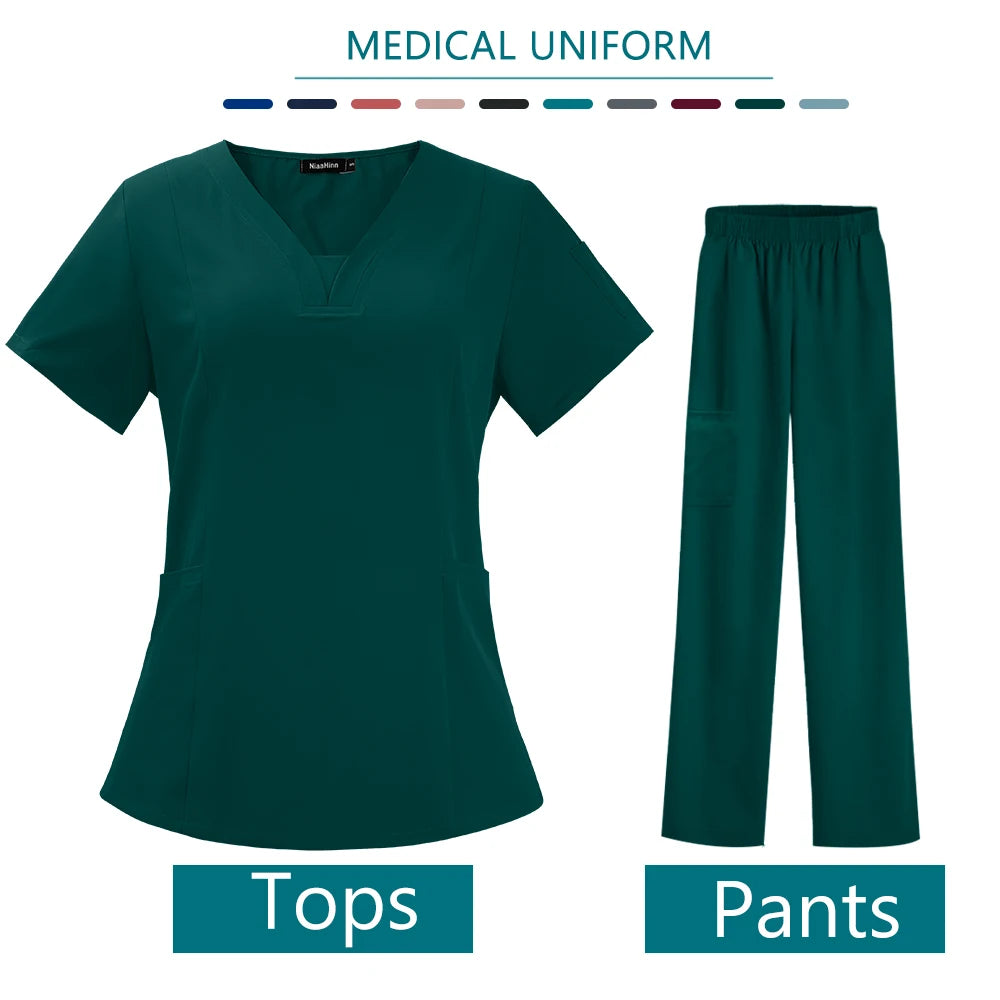 V Neck Scrubs Sets