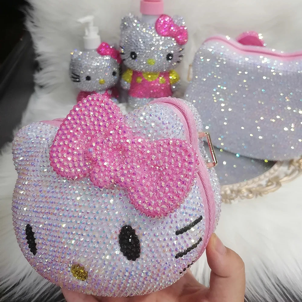 Rhinestones Hello Kitty Bag