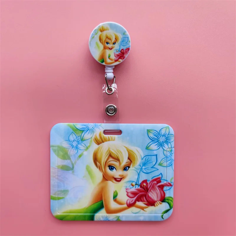 Disney Card Holder Retractable Clip Buckle Horizontal Badge Card Reel Holders