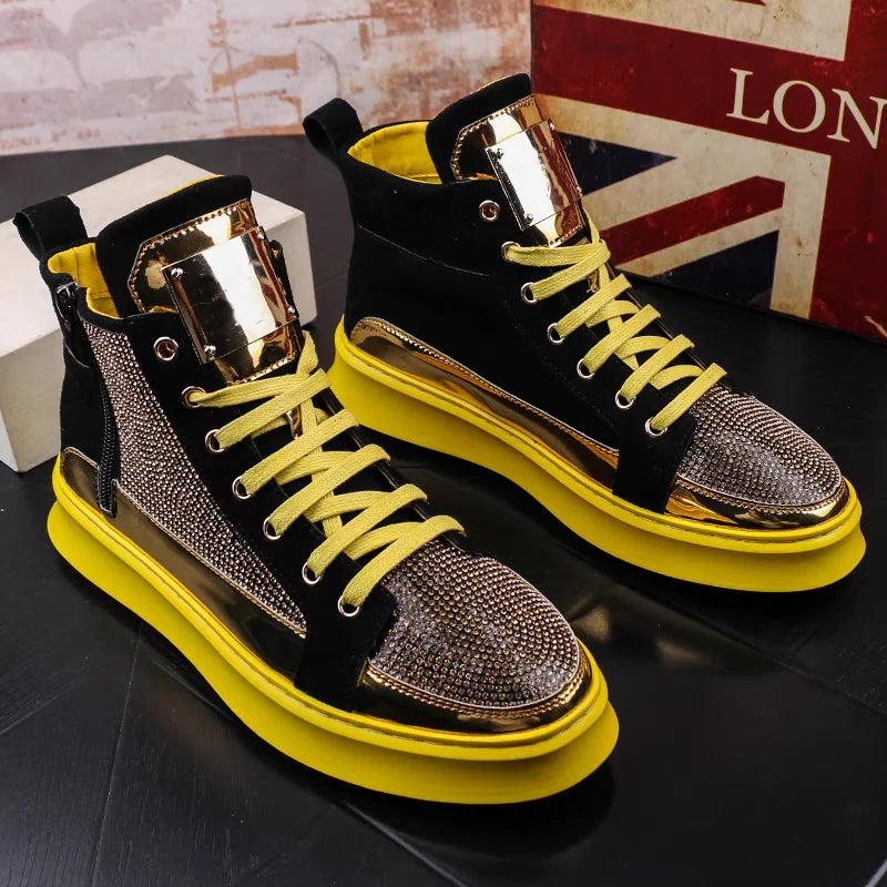 Luxury men's High Top Shoes