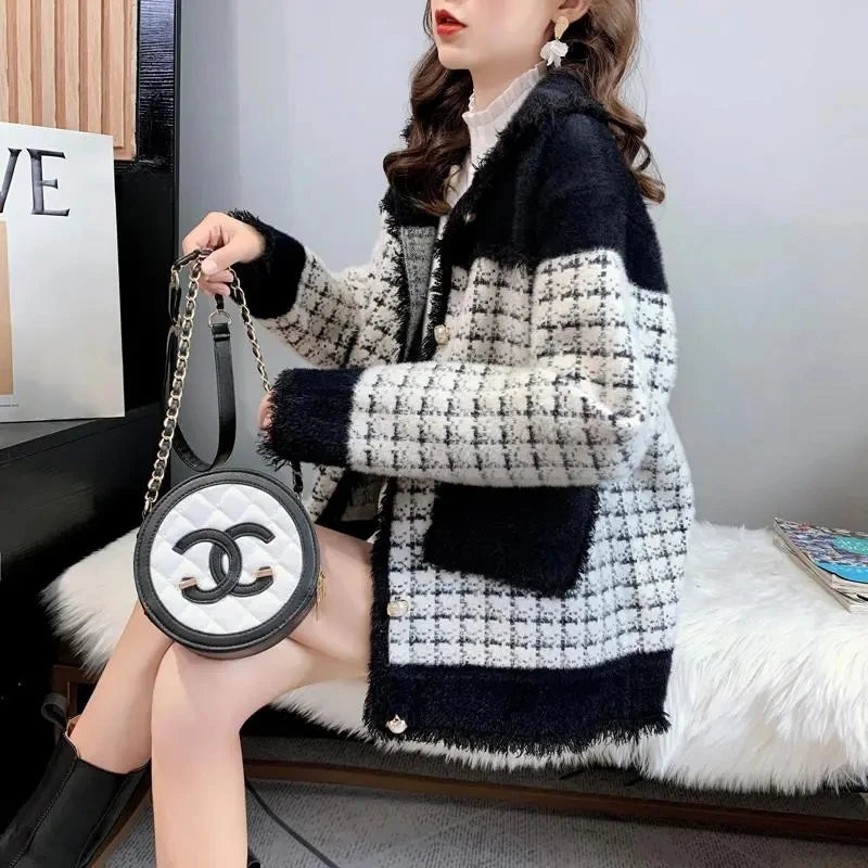 2025 Lamb Coat with Imitation Rabbit Fur Jacket