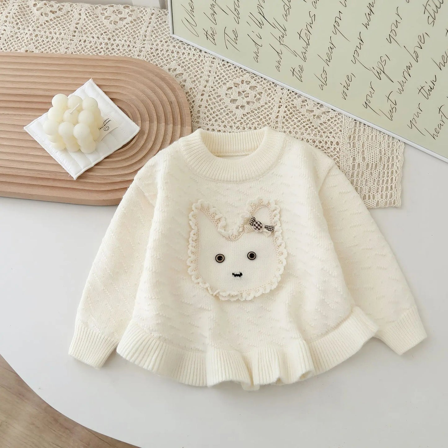 Girls Knitted Pants Set