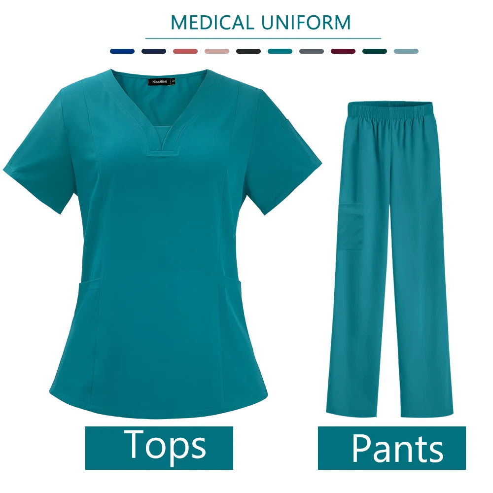 V Neck Scrubs Sets