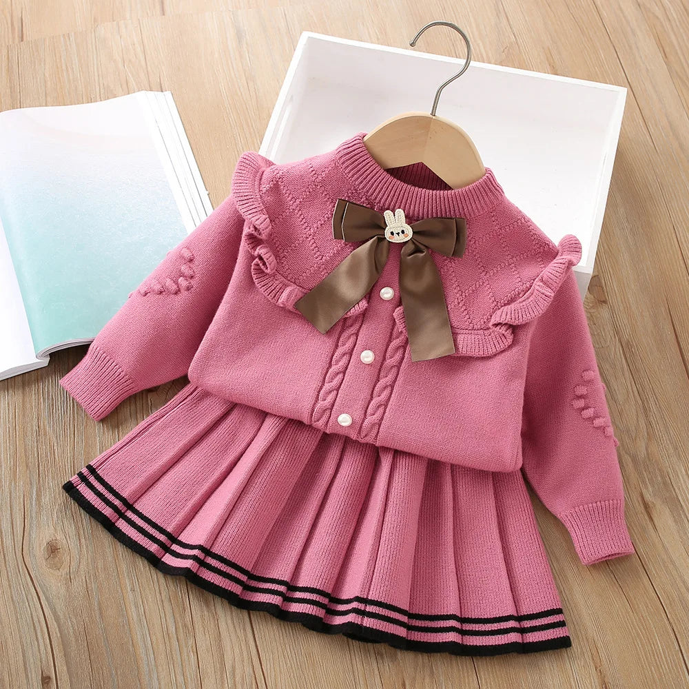 Girls Woolen Jersey Clothing Sets