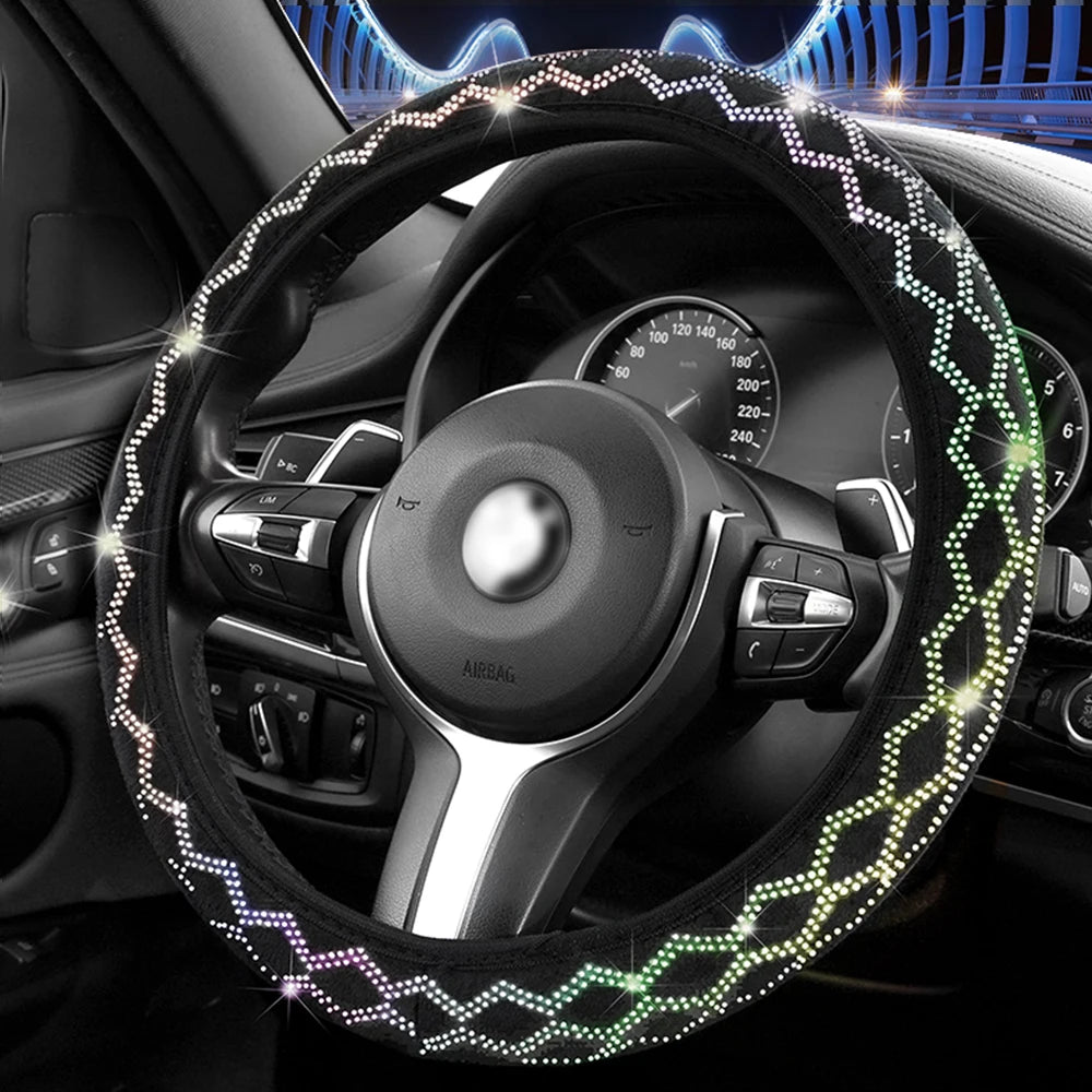 Diamond Rhinestone Steering Wheel Cover