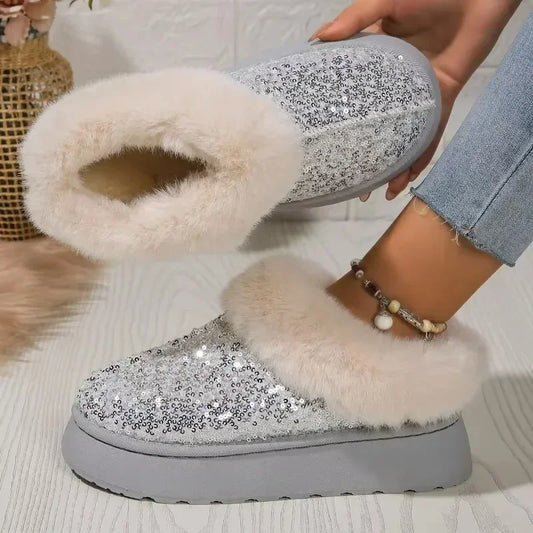 Bling fur Slippers