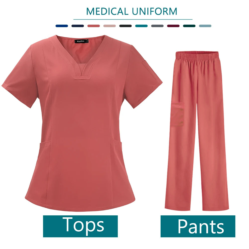 V Neck Scrubs Sets