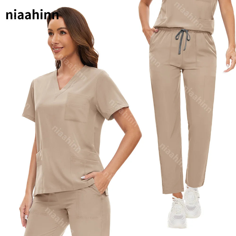 Women Anti Wrinkle Washable Soft Hospital Uniform