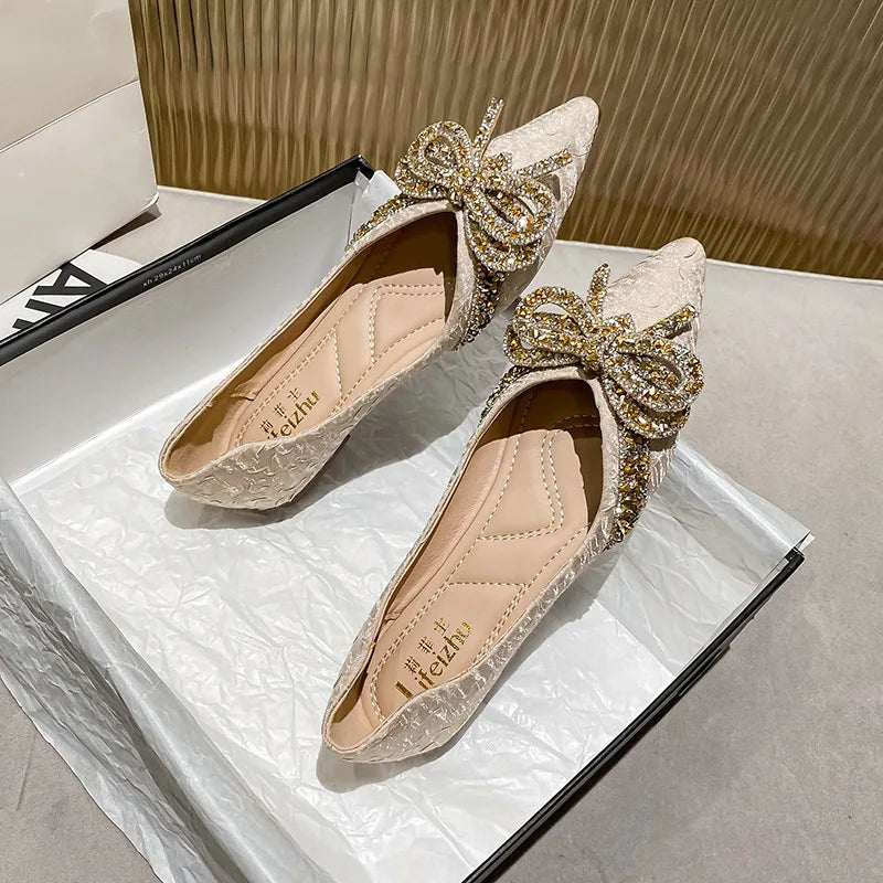 Elegant Flat Fashion Ballet Shoes Ladies