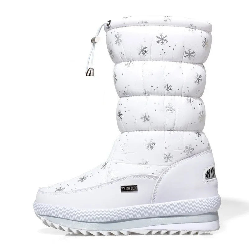 Thick Plush Waterproof Non-slip Snow Boots for Women