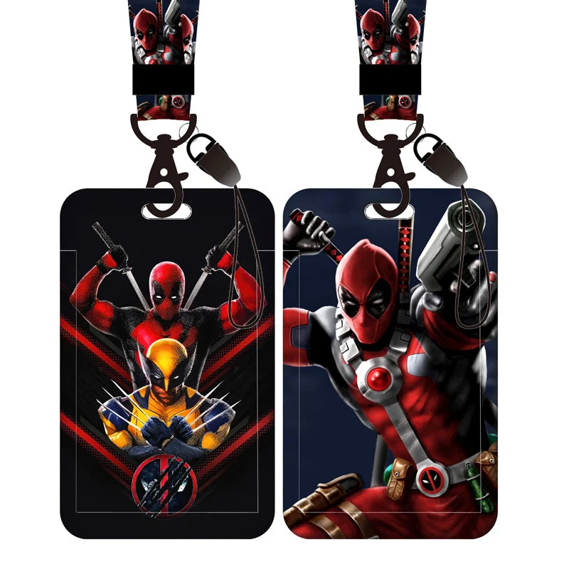 Deadpool & Wolverine Card Holder Lanyard Keychain and Badge ID Holder