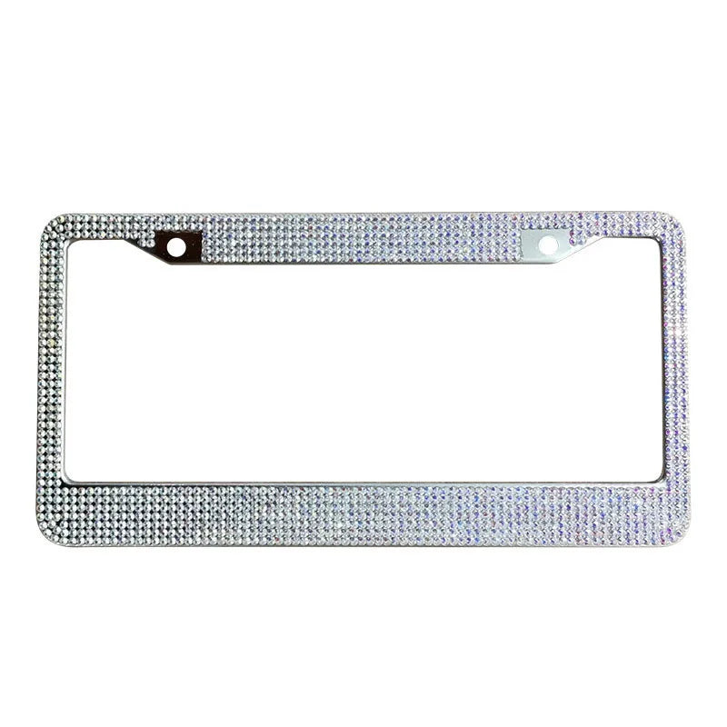 Luxury Handcrafted Rhinestone License Plate Frame