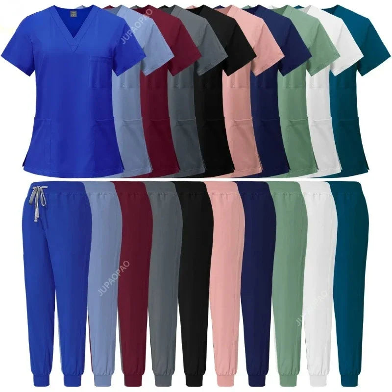 Slim Fit Medical Scrubs Sets for Women