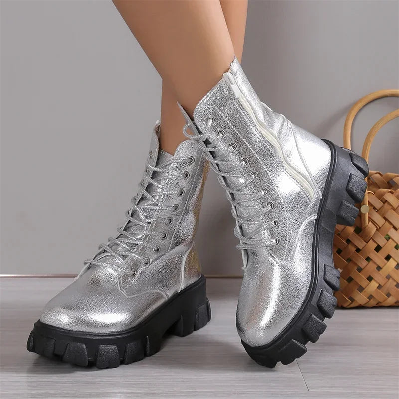 Winter Thick Sole Ankle Boots