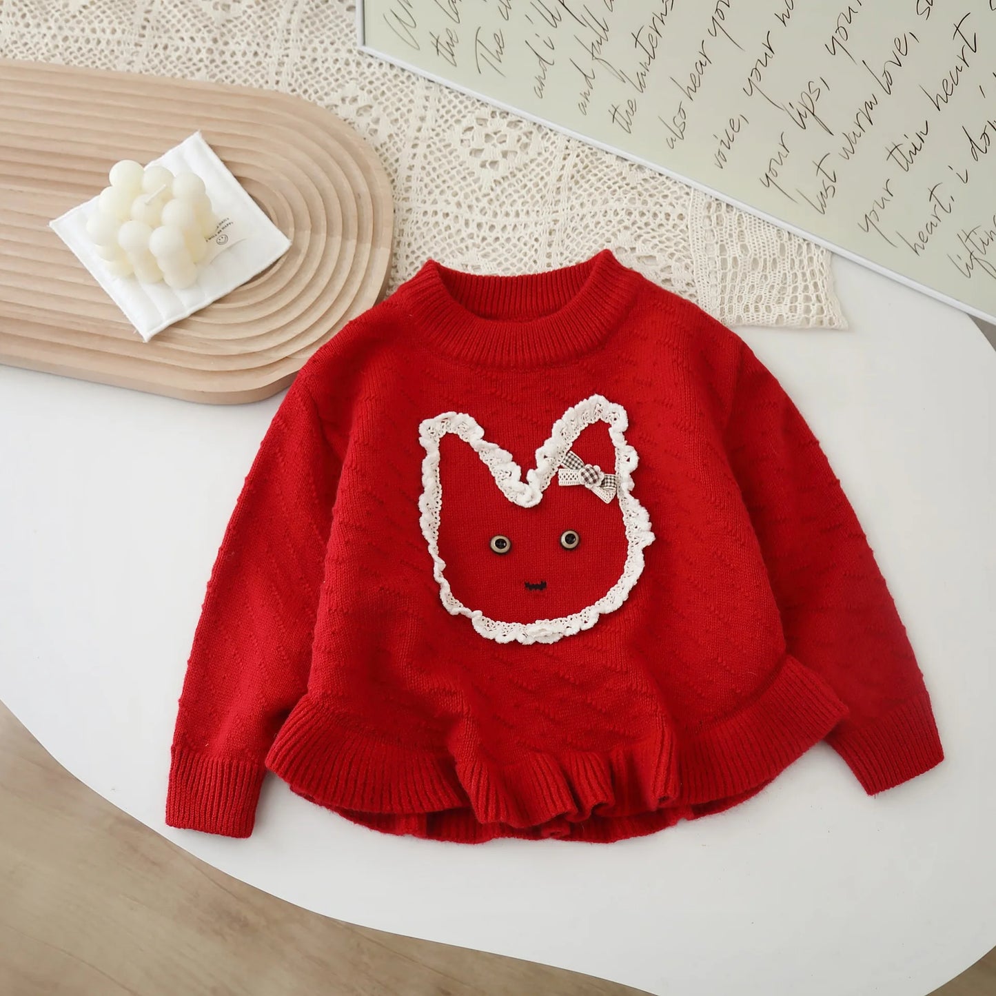 Girls Knitted Pants Set