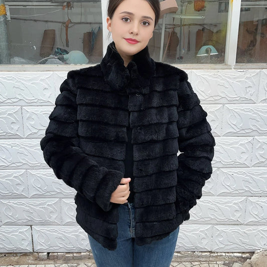 Fancy Rabbil Fur Coat