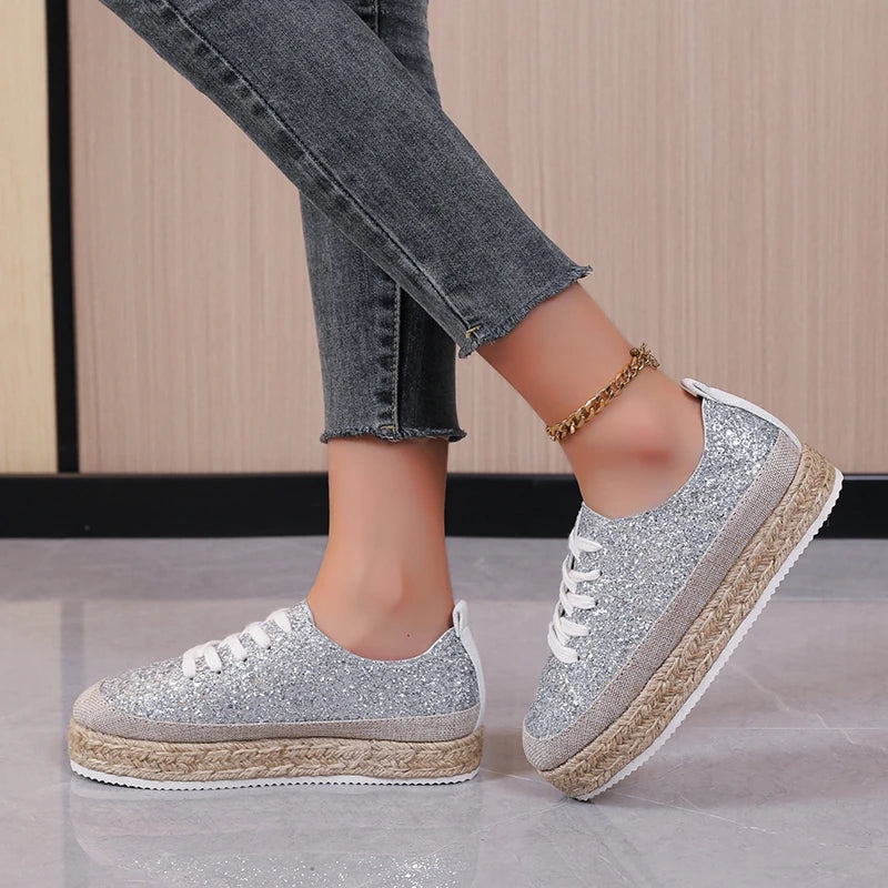 Glitter Espadrilles Sneakers