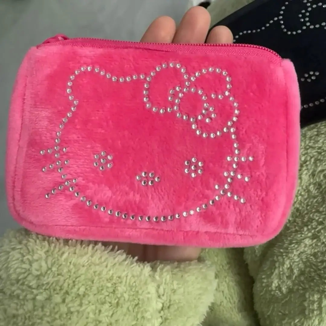 New Sanrio Hello Kitty Rhinestone Plush Wallet