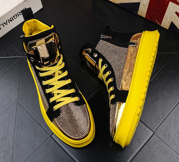 Luxury men's High Top Shoes