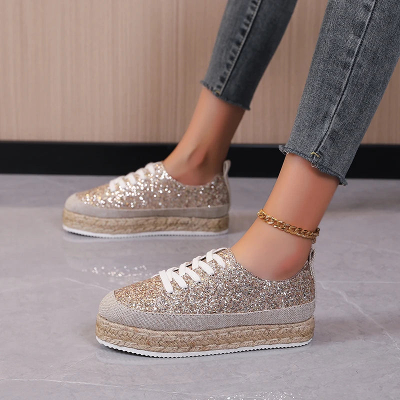 Glitter Espadrilles Sneakers