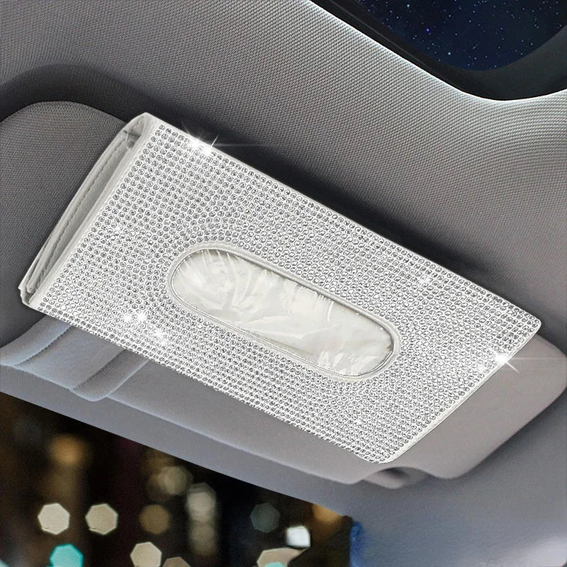 Bling Car Sun Visor Tissue Box Holder