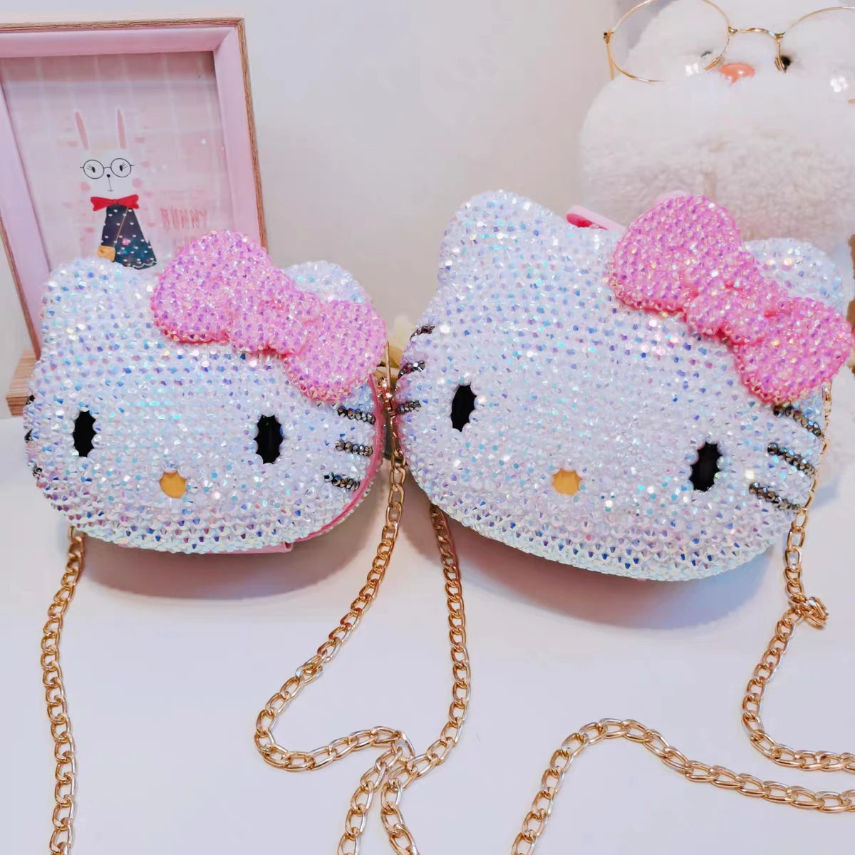 Rhinestones Hello Kitty Bag