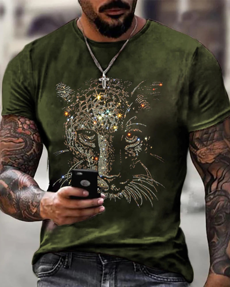 Leopard Hot Drill Men Tee