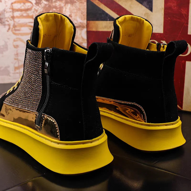 Luxury men's High Top Shoes