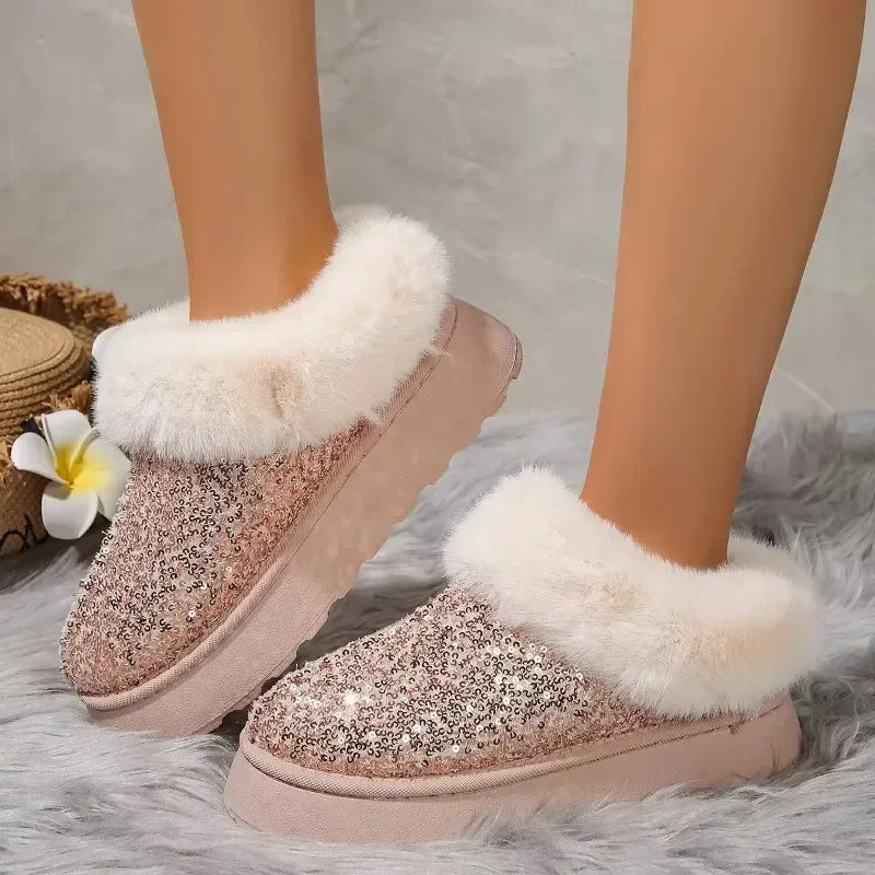 Bling fur Slippers