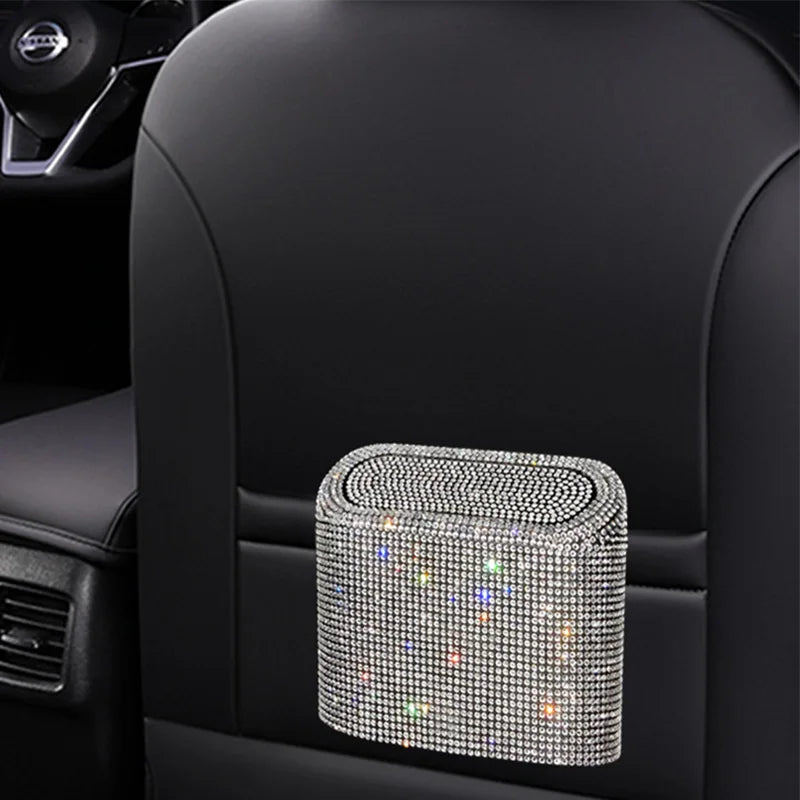 Bling Rhinestone Garbage Grabber or Storage Box