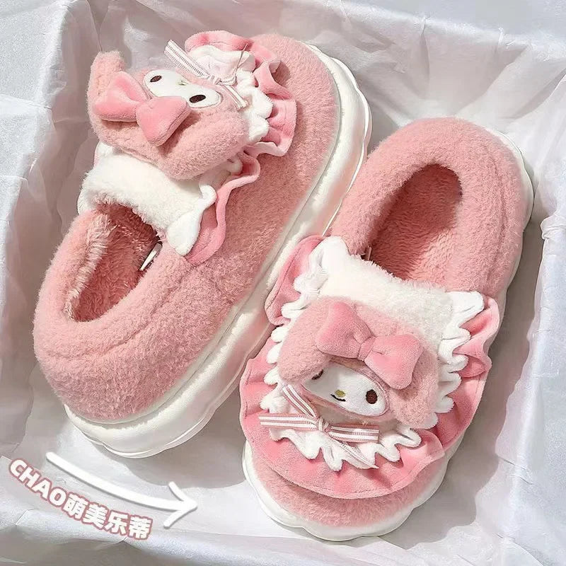 Sanrio  Hello Kitty and Friends Kuromi Cotton Slippers