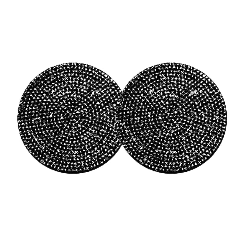 Shining Diamond Car Coaster Water Cup Slot Non-Slip Mat