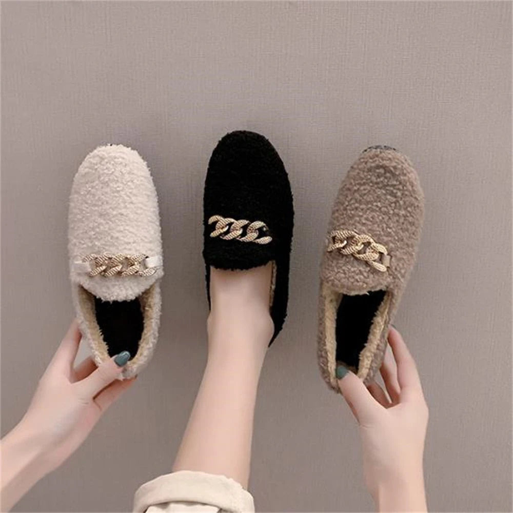 2024 Designer Luxury Lambswool Loafers